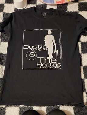 Dustin Douglas & The Electric Gentlemen Black Graphic Tee